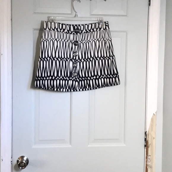 Tibi Black and White Knit Mini Skirt - Picture 3 of 4